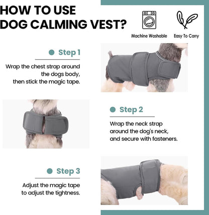 Dog Vest Anxiety Relief With Shock Protection Features