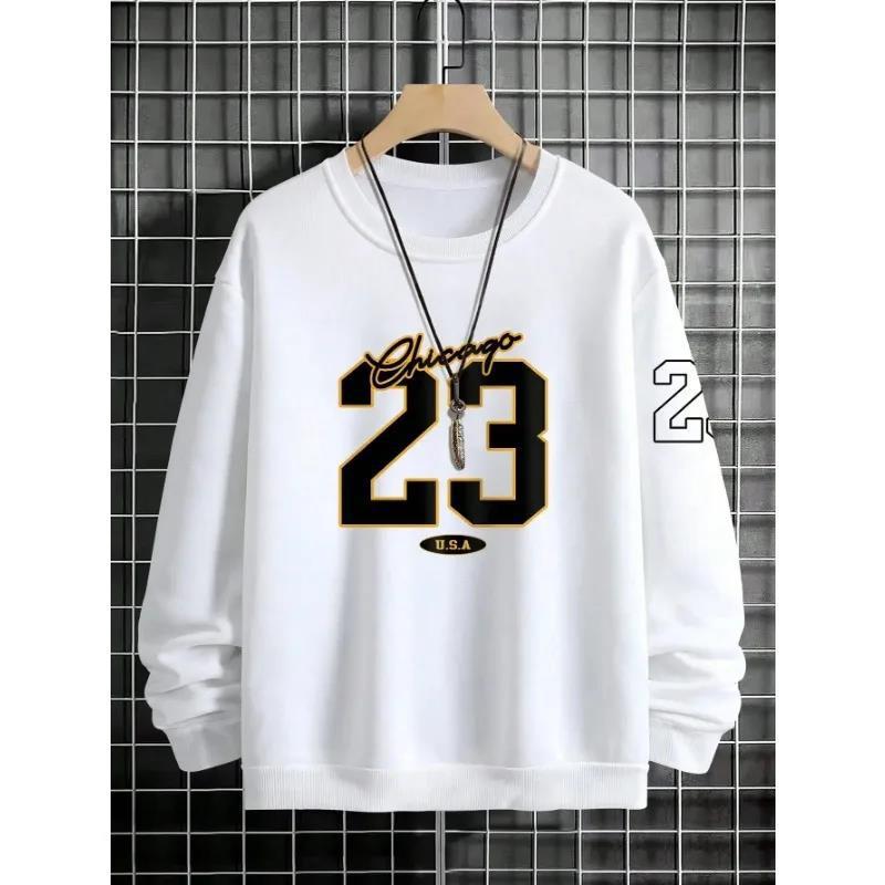 Printed Chicago 23 Style Fleece Sweater