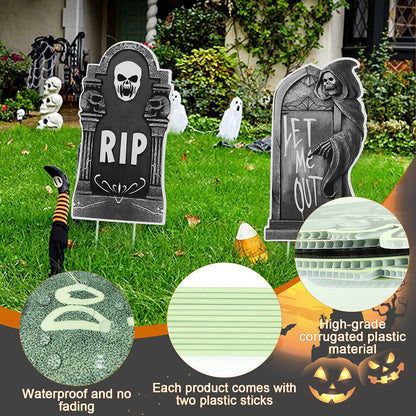 Tombstones 38cm Gravestone Outdoor Halloween Decoration Prop Graveyard