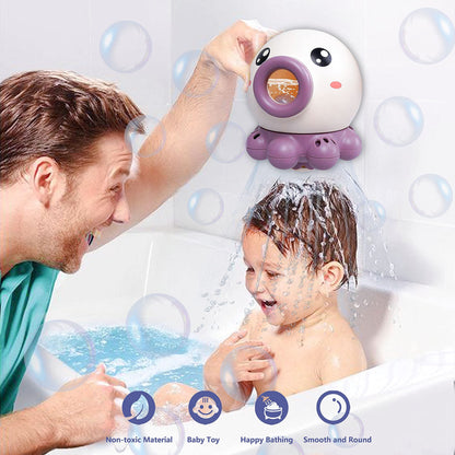 Fun Octopus Fountain, Water Jet,  Rotating Shower Bath Toy