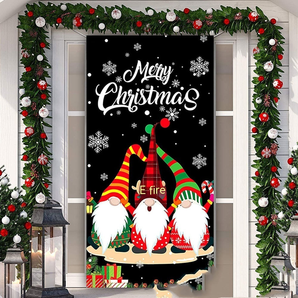 Christmas Door Curtain Decoration