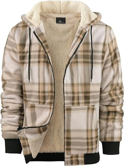 Woolen Cotton Padded Plaid Coat