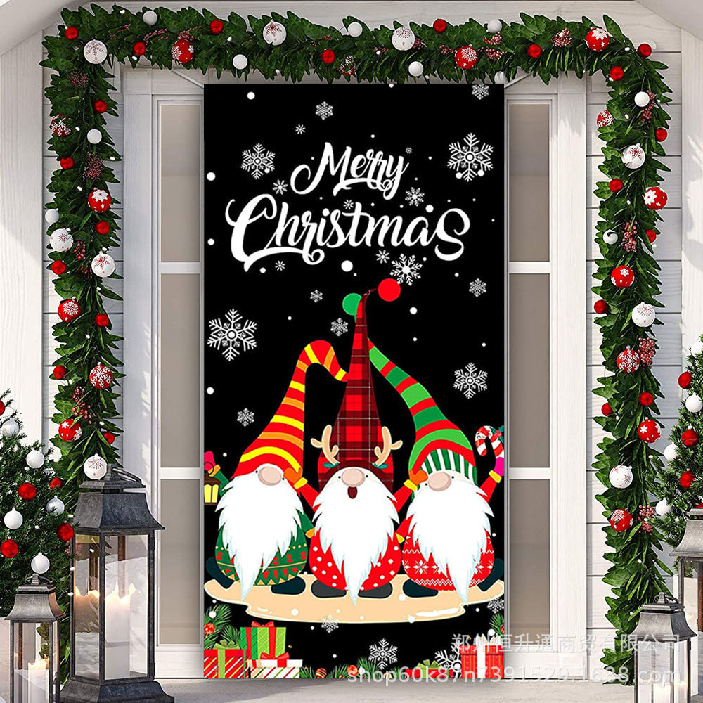 Christmas Door Curtain Decoration