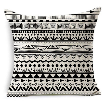 Letter Black and White Home Pillowcase