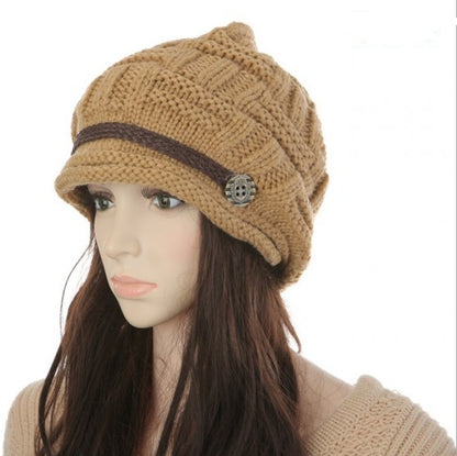 Fashion Braided Warm Baggy Beanie knitted crocheted hat