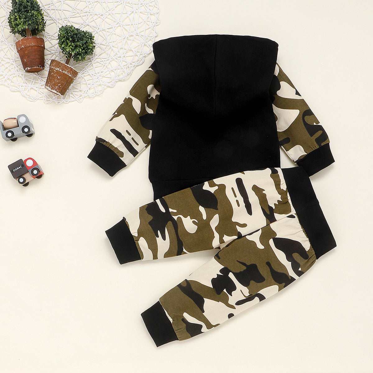 Army Style Daddy's Boy Hoodie & Trouser Set