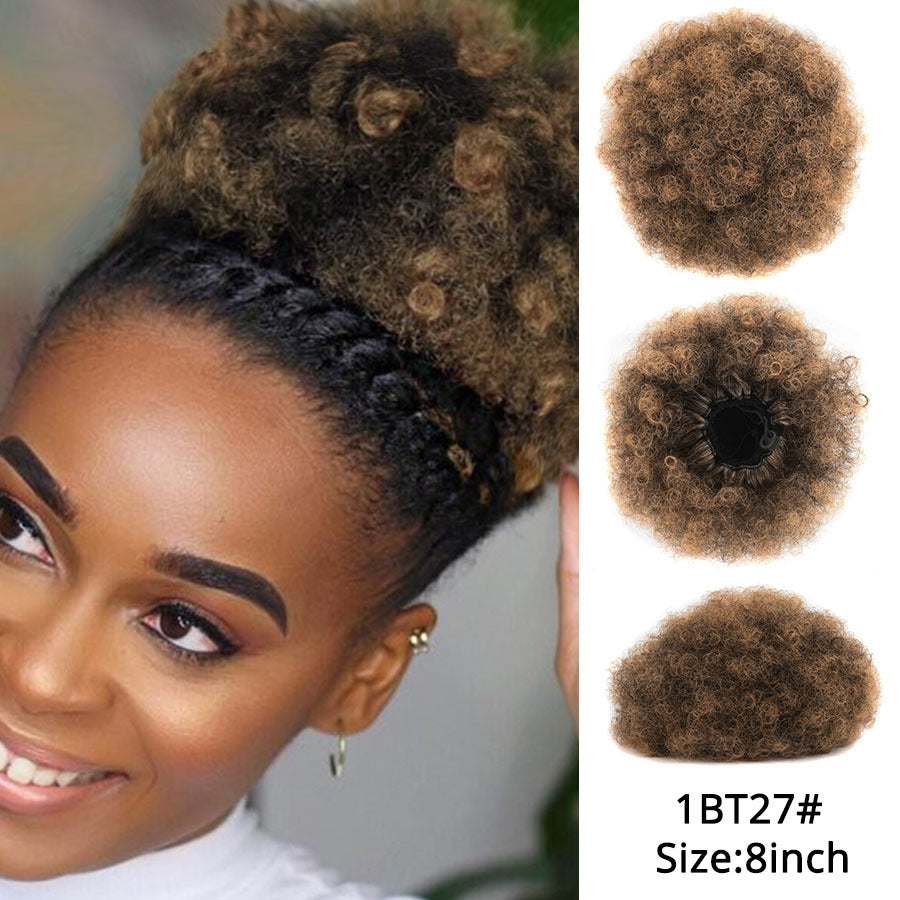 High Puff Afro Hair Ponytail