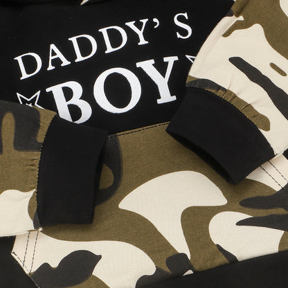 Army Style Daddy's Boy Hoodie & Trouser Set