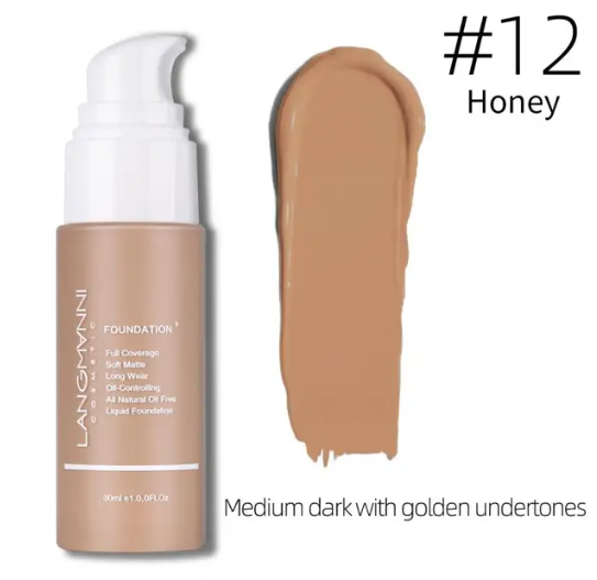 Langmanni 13 Colours Liquid Foundation Oil Control Concealer