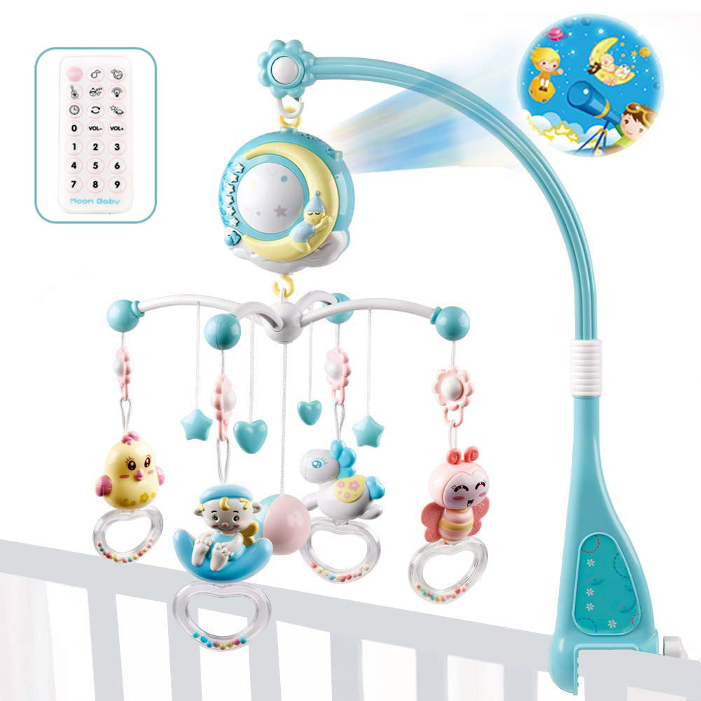 Crib Mobiles Toy Holder Rotating Mobile Musical Box Projection