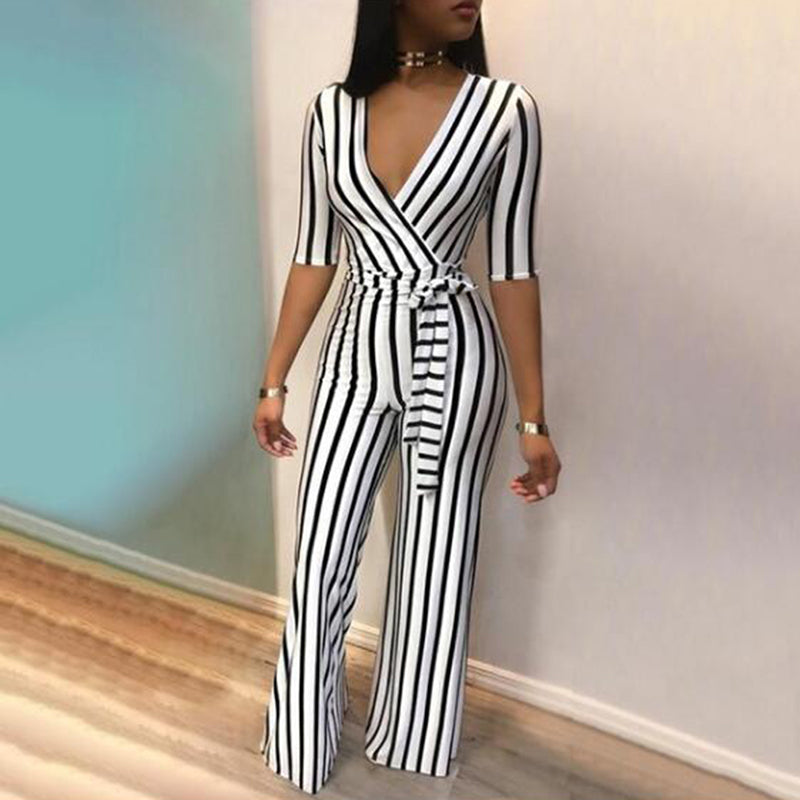 Ladies Striped Jumpsuit: Effortless Elegance