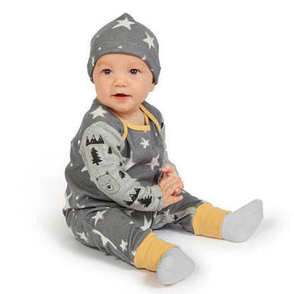 Baby Star print Romper Suit