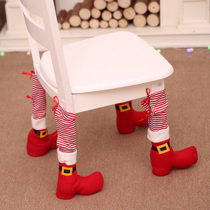 Christmas Chair Foot Chair Cover