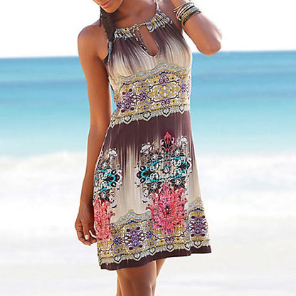 Summer Halter Neck Beachwear Dress