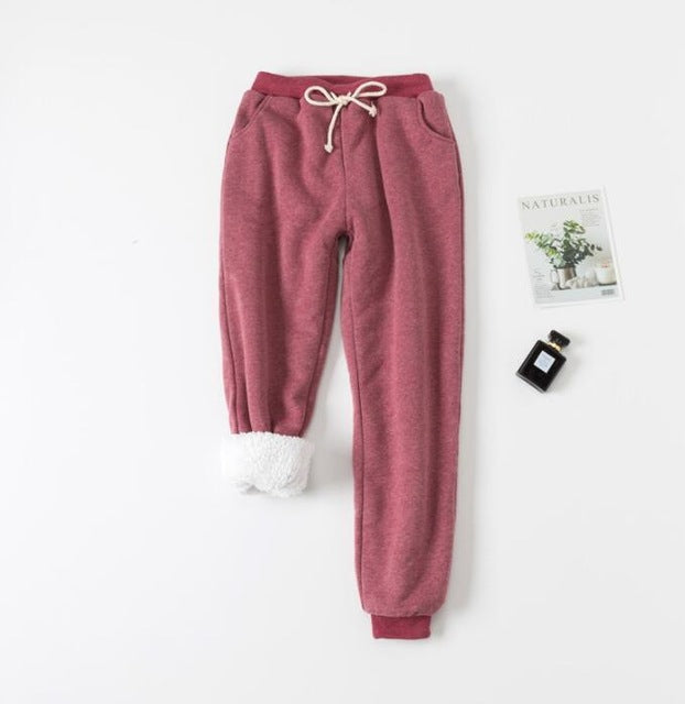 Thick Lamb Wool Cotton Sweatpants