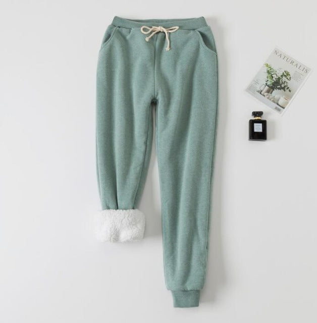 Thick Lamb Wool Cotton Sweatpants