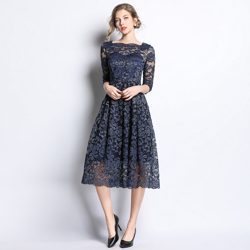 Medium Length Lace Dress