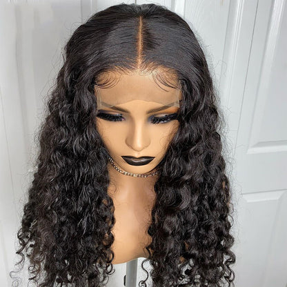 Burmese Human Long Hair With Small Curls & T-type Front Lace