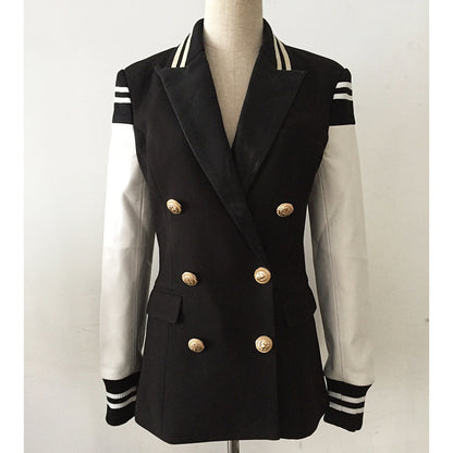 Ladies Fitted Baseball Style Blazer Jacket