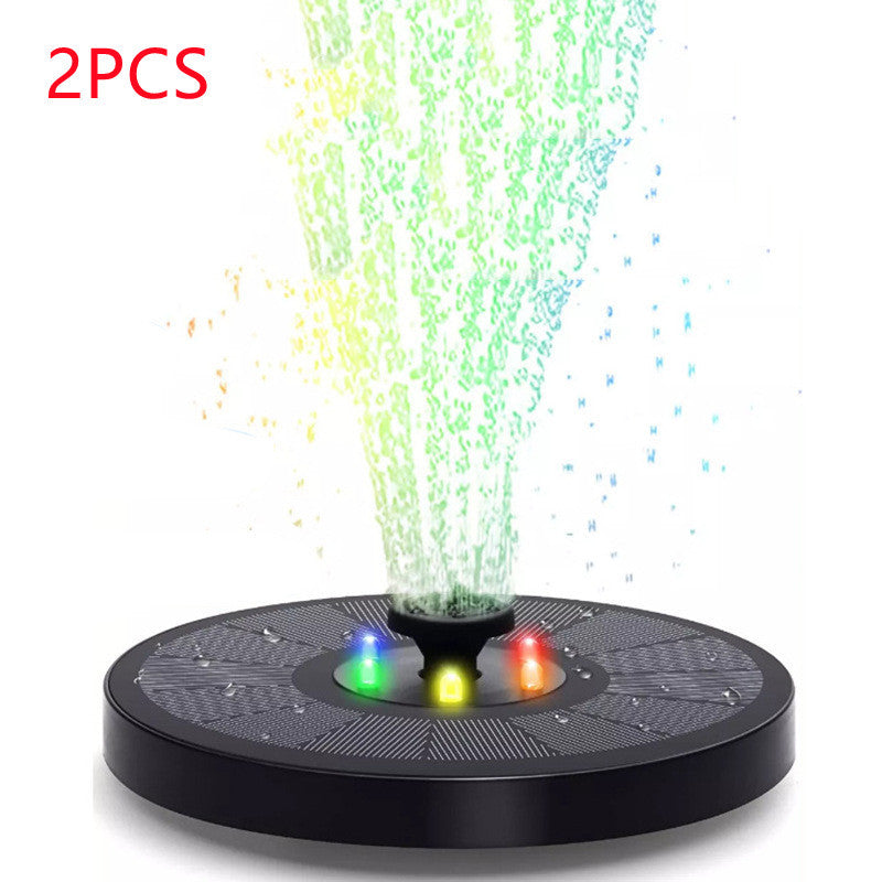 Solar Fountain Pump with Color LED Light