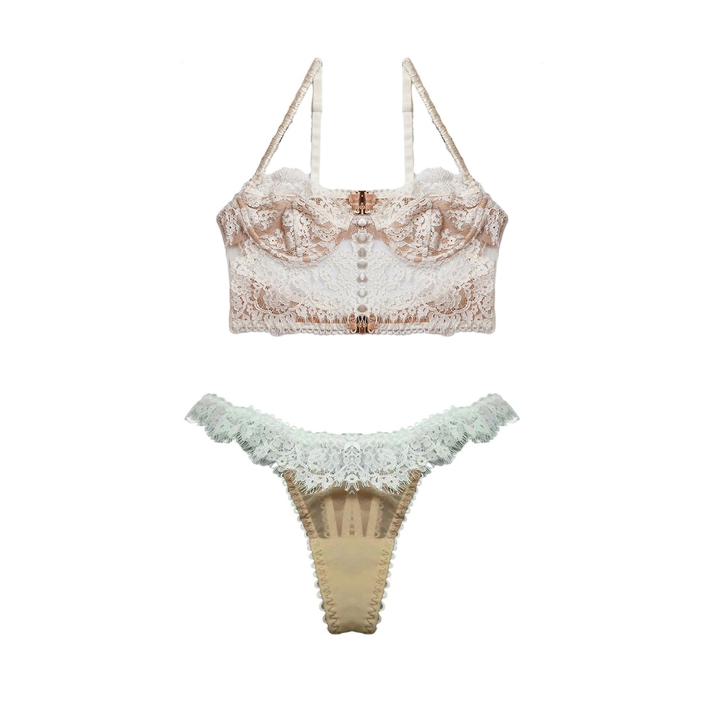 Sensual Sophistication: Sexy Eyelash Lace Lingerie Set