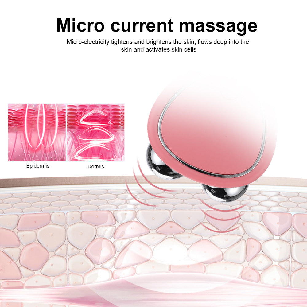 HUANGA Micro Current Beauty Instrument Face Roller Massager