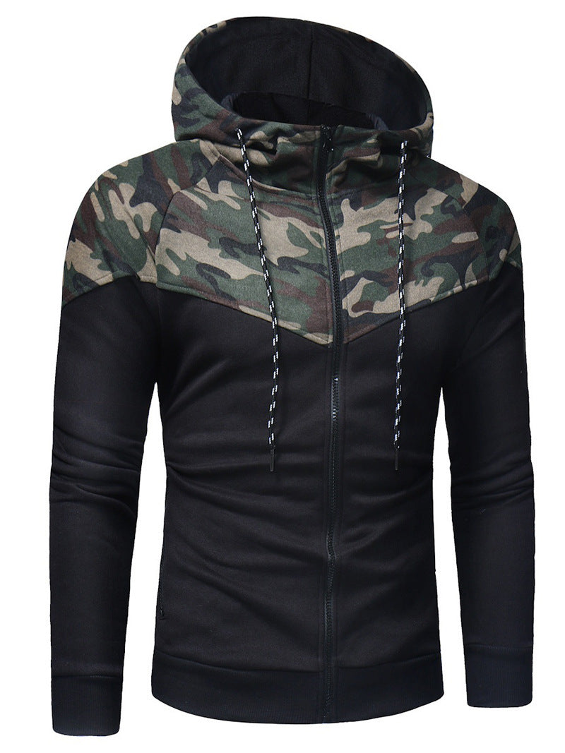 Hooded Camouflage Style Tracksuit