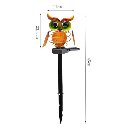 Solar Owl Lawn Lamp Waterproof LED