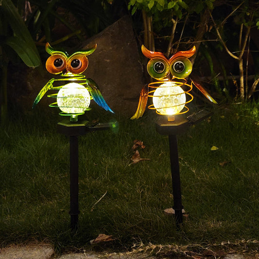 Solar Owl Lawn Lamp Waterproof LED