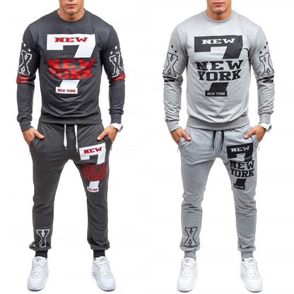 Printed New York 7 Sweatpants Suit