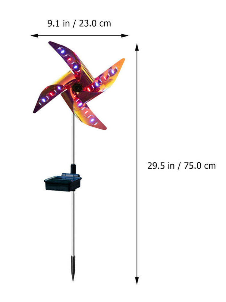 Led Solar Wind Spinner Light