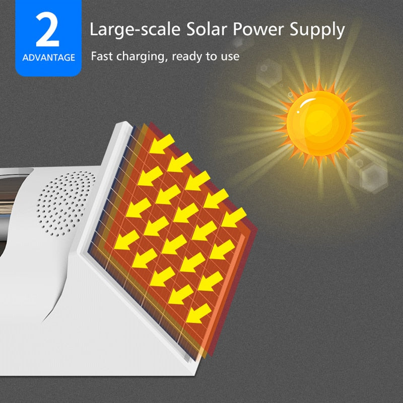 Human Body Infrared Sensing Remote Control Solar Alarm