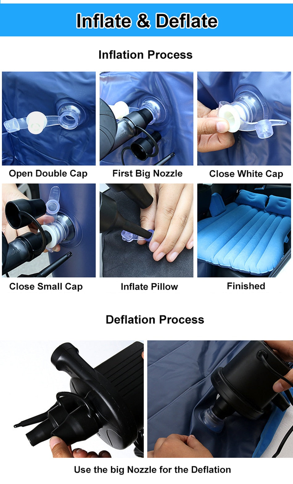 On-the-Go Comfort: Icelus Inflatable Car Bed