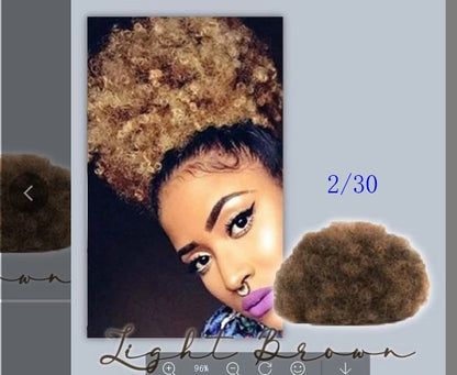 High Puff Afro Hair Ponytail