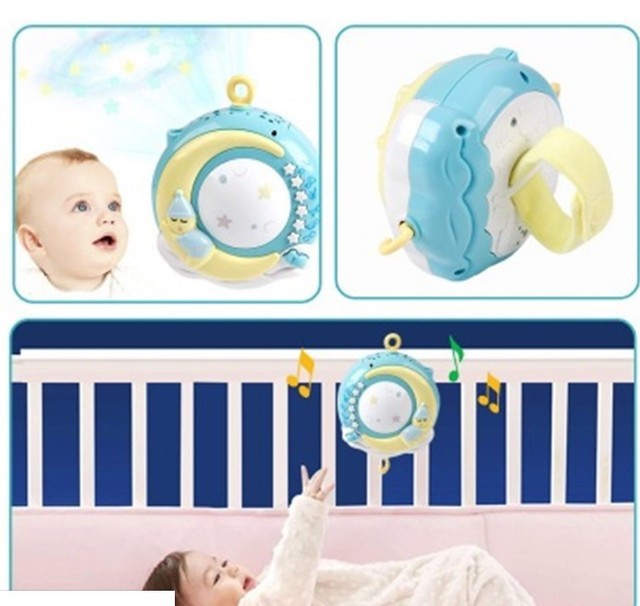 Crib Mobiles Toy Holder Rotating Mobile Musical Box Projection