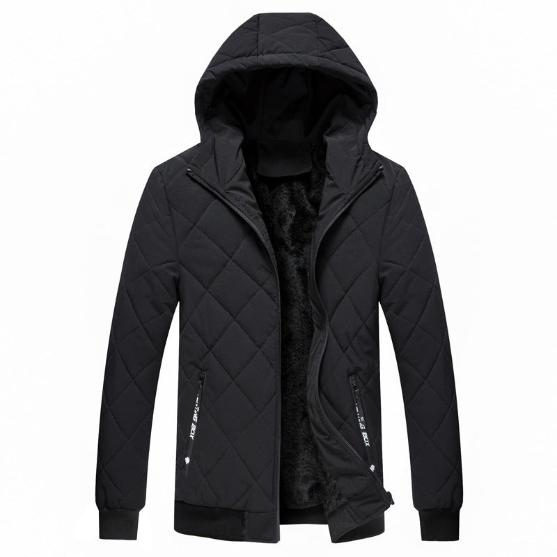 Men's Hooded Thermal Short Cotton Jacket