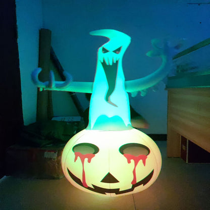 Halloween Inflatable Pumpkin Ghost Decorations with Light