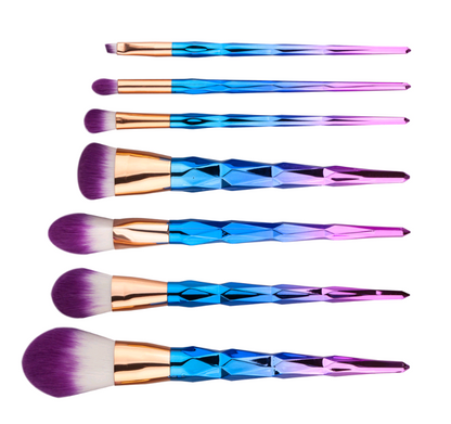 Dazzling 7-Diamond Makeup Brushes: Precision Beauty