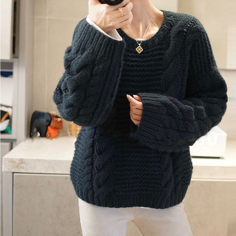 Effortless Comfort: Ladies Loose and Lazy Knitwear Jumper