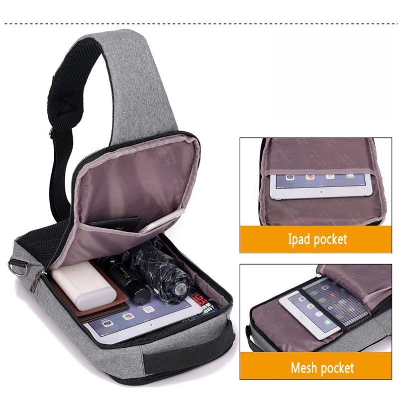 USB Charging Body Bag: Convenient Power on the Go