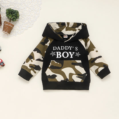 Army Style Daddy's Boy Hoodie & Trouser Set