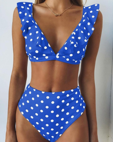 High Waist Bikini Swimsuit: New Hot Dot