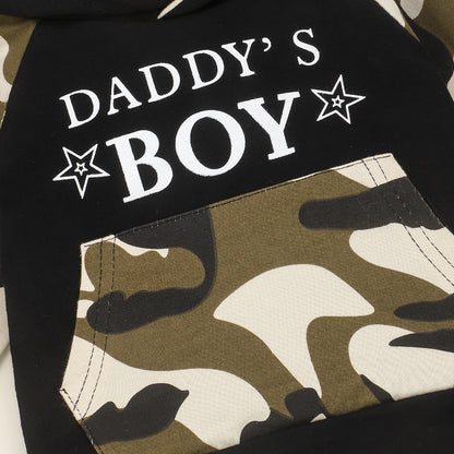 Army Style Daddy's Boy Hoodie & Trouser Set