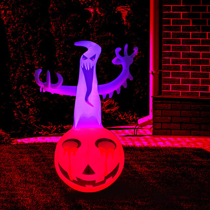 Halloween Inflatable Pumpkin Ghost Decorations with Light