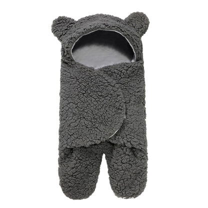 Gorgeous Thick Anti-Shock Baby Quilt with legs and Bear Ears Hood