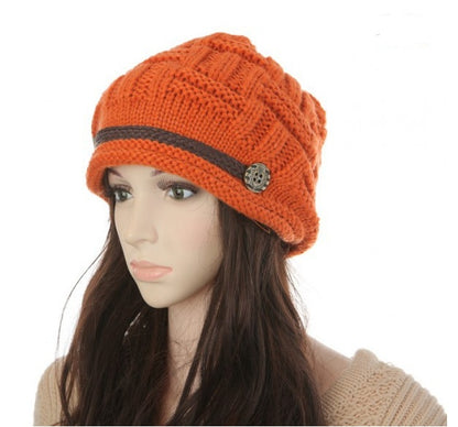 Fashion Braided Warm Baggy Beanie knitted crocheted hat