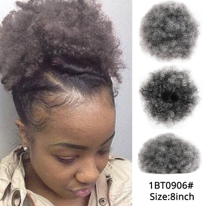 High Puff Afro Hair Ponytail