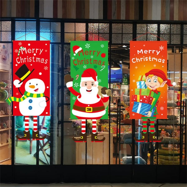 Festive Christmas Window Poster Decoration