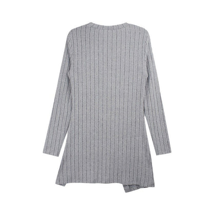 Slit Comfort Square-Neck Sweater