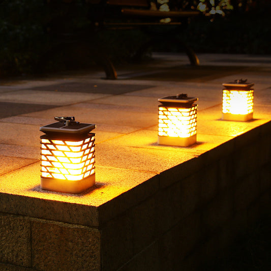 Landscape Candle Flame Lawn Lamp